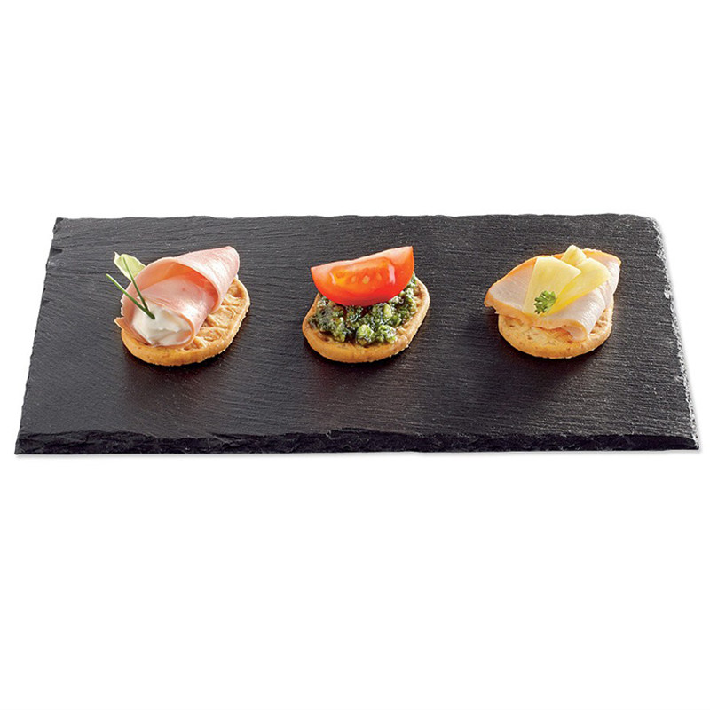 ins网红餐具slate cheese board黑岩石板餐盘西餐垫甜品牛排盘子