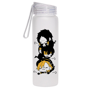 文豪野犬动漫周边同款玻璃杯太宰治龙之介中岛敦中原中也水杯定制