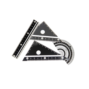 藤井文具 学生量角器 双向刻度尺 不易磨损Raymay尺