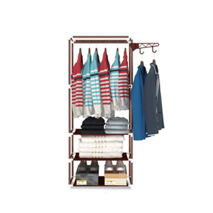 雅锐凡多功能衣帽架落地门厅挂衣架收纳鞋架置地加固组装时尚包邮