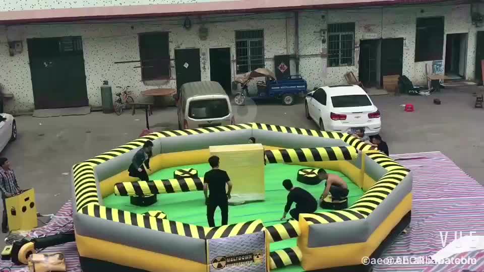 2021 New Cheap Wipe Out Inflatables For Sale/inflatable Wipeout Games For Commercial Meltdown