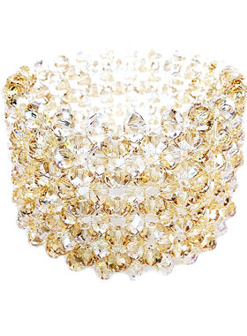 欧美风加宽爱的箴言伤痕水晶手链