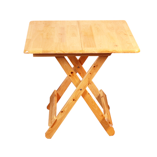 家用简易实木非楠竹香柏木折叠桌子摆地摊便携桌吃饭馆椅桌小户型