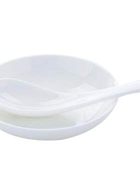 4英寸家用纯白骨瓷碟子