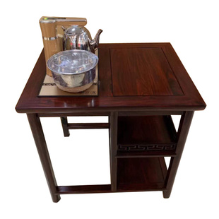 印尼黑酸枝茶水柜茶几阔叶黄檀茶台烧水柜置物架边柜红木茶柜角柜