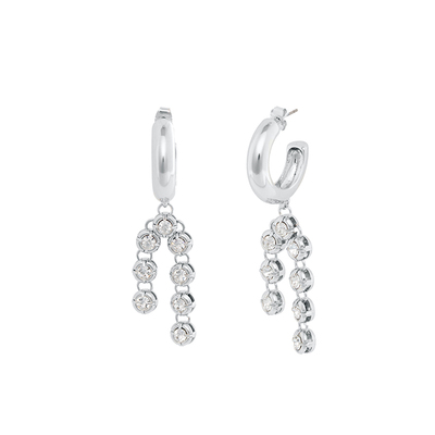 张靓颖雪落下的声音流苏闪钻耳坠