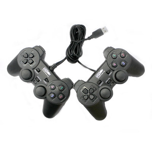 USB双打手柄震动一拖二电脑游戏新品街机双人对打拳皇魂斗罗