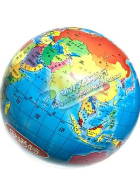 儿童世界地图地球认知拍拍皮球