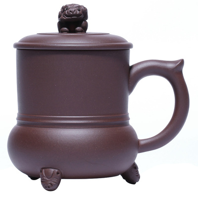 紫砂茶杯带盖宜兴办公可刻字