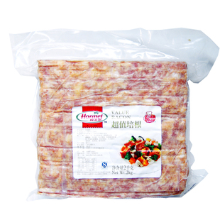 荷美尔培根2kg惠选培根肉片原切培根美式商用意面手抓饼早餐披萨
