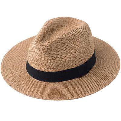 草帽夏季防晒英伦可折叠遮阳帽子