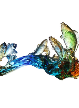 如意琉璃招财家居客厅礼物工艺品