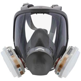 3M6800防毒面具配6003滤毒盒防二氧化硫化工酸性气体防护全面罩