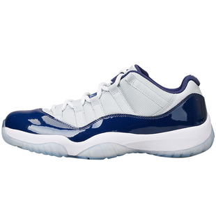 北卡大学 Air Jordan 11 Low AJ11 low 乔治城白蓝528895-007现货