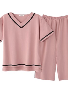 品牌女士短袖长裤家居服