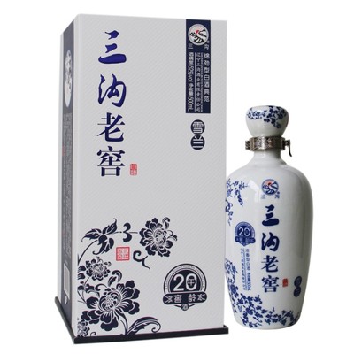 三沟雪兰20年500ml52度浓香白酒