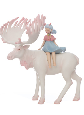 祥鹿新生白夜童话晓欧装饰艺术品