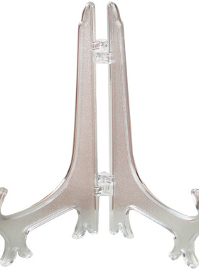 GTM透明塑料支架盘托盘架 工艺展示架画盘架陶瓷托架看盘架盘子架