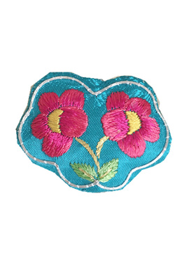 diy苏绣贴花精品配饰挂头小项链