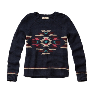 国内现货美国Hollister正品HCO美式春装女公仔针织衫时尚休闲毛衣