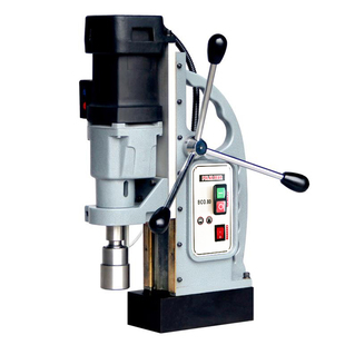 自动进刀磁座钻可调速台式磁力钻钢板钻孔机取芯空心钻孔便携钻床