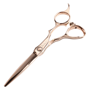 刀磨剪刀DAOMO美发专业玫瑰金综合剪6寸平剪牙剪15%无痕打薄剪440