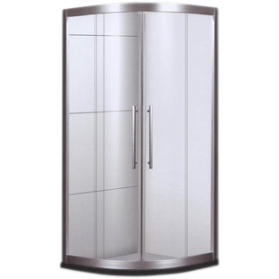 弧扇形半圆洗澡卫生间干湿分离隔断神器淋浴房玻璃浴室滑动推拉门