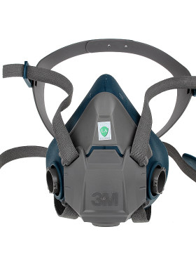 3M 6502硅胶防毒面具6502QL劳保防护半面罩配合6000系列滤毒盒
