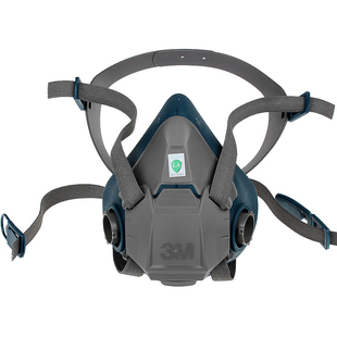 3M 6502硅胶防毒面具6502QL劳保防护半面罩配合6000系列滤毒盒