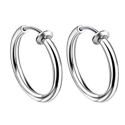 钛钢单只潮男韩国无孔耳环