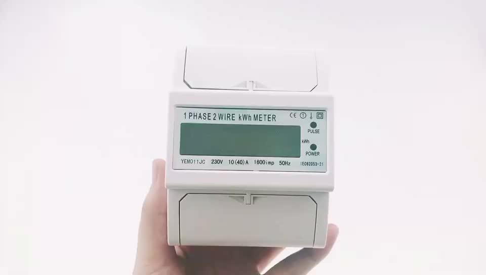 Home Use Single Phase Din Rail Electric Power Smart Analog Kwh Meter