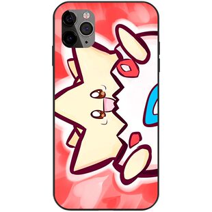 波克比个性宝可梦绘画手机壳适用iPhone16小米13光面玻璃12全包14苹果15ProMax神奇宝贝Plus安卓液态硅胶软壳