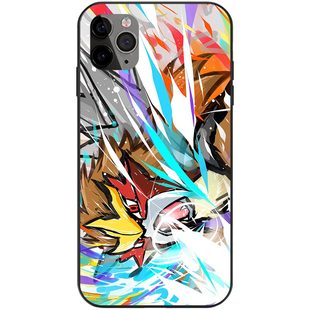 炎帝个性宝可梦绘画手机壳适用于iPhone16小米13光面玻璃12全包14苹果15ProMax神奇宝贝Plus安卓液态硅胶软壳