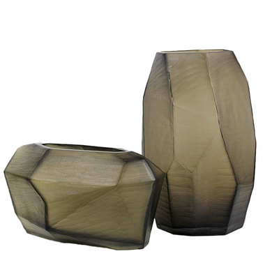 特大手工几何样板间组合玻璃花瓶