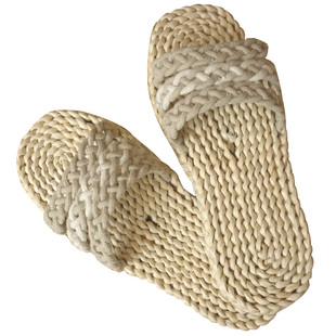 亚麻草鞋男士纯手工编制草鞋草编拖鞋草鞋红军透气舒适潮 760