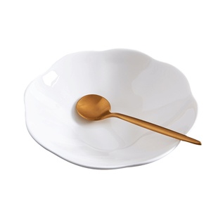 6/7/8寸凉菜盘子家用精致花边陶瓷碟子蘸料碟小号菜盘轻奢骨瓷盘