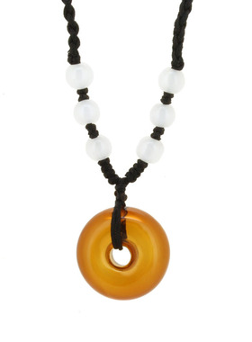 小巧免塞平安扣琉璃精油瓶项链