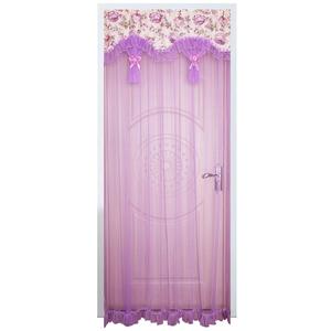 免打孔纱帘门帘夏天蕾丝半截自粘贴鞋柜帘衣橱柜镜帘遮光窗帘装饰