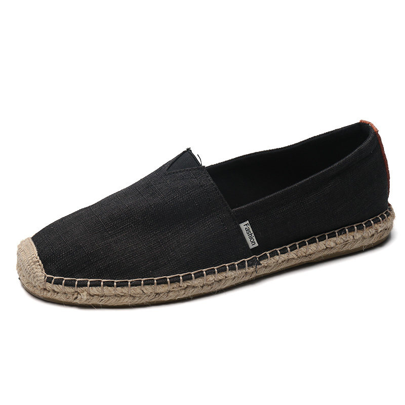 麻底草编潮流中国风一休闲脚蹬