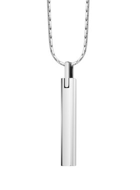 项链男钨金毛衣链刻字情侣锁骨链