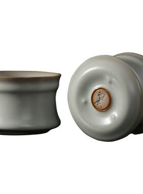 冠杰汝窑汝窑茶杯茶具三点盏顺丰
