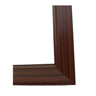 定做前开启式仿实木纹铝合金广告画框宣传电梯相框挂墙制度牌证书