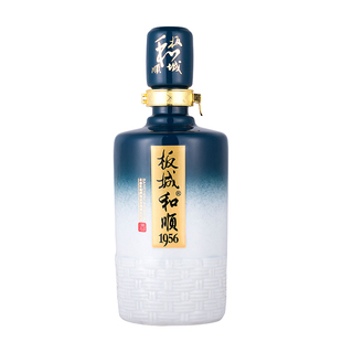 板城烧锅 板城和顺1956 纯粮浓香型 39度白酒450ml*4瓶【整箱】