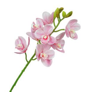 简约清新仿真手感樱桃蕙兰花客厅餐桌插花装饰花盆栽摆件婚庆花艺