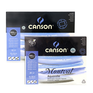（ART）CANSON康颂 梦法儿水彩本 四面封胶 185g 中粗 12/20张入