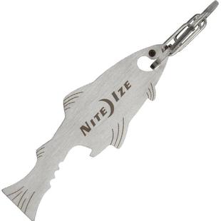 美国奈爱NiteIze鱼形巧鱼多用工具开瓶器割线器螺丝刀钥匙扣挂扣