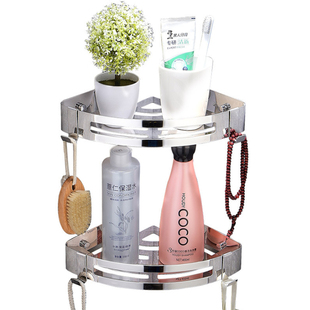 卫生间三角置物架免打孔壁挂洗澡洗手间厕所墙角上浴室沐浴露收纳