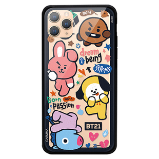 BT21苹果11手机壳XS挂绳PRO MAX防摔壳iPhone11卡通PROMAX保护套