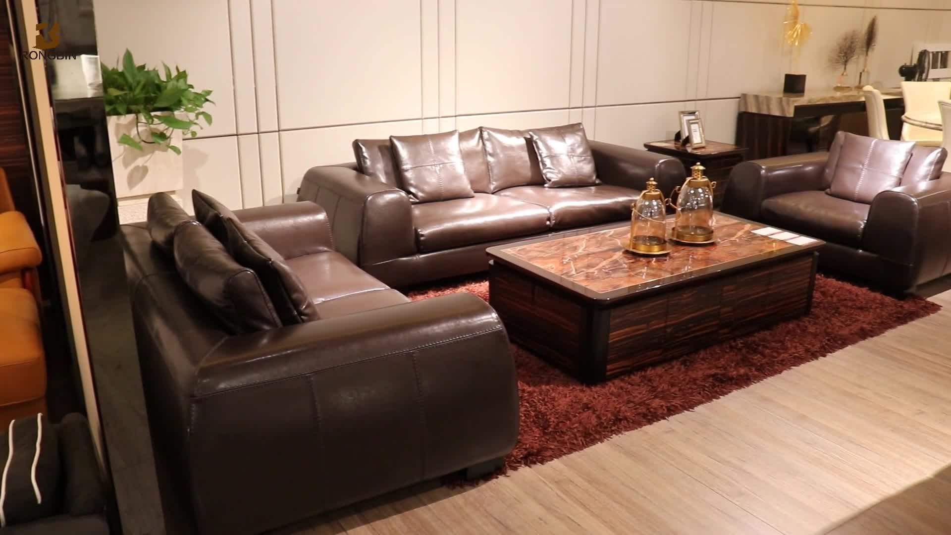 Modern Italian Natuzzi Original Design L Shape Genuine Leather Sofa