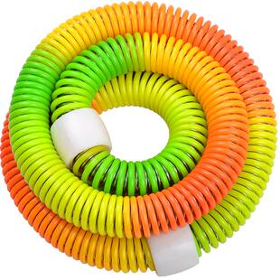 沃尔克 净重1.5kg七彩软弹簧呼啦圈减脂瘦腰收腹呼啦圈瘦腰款家用